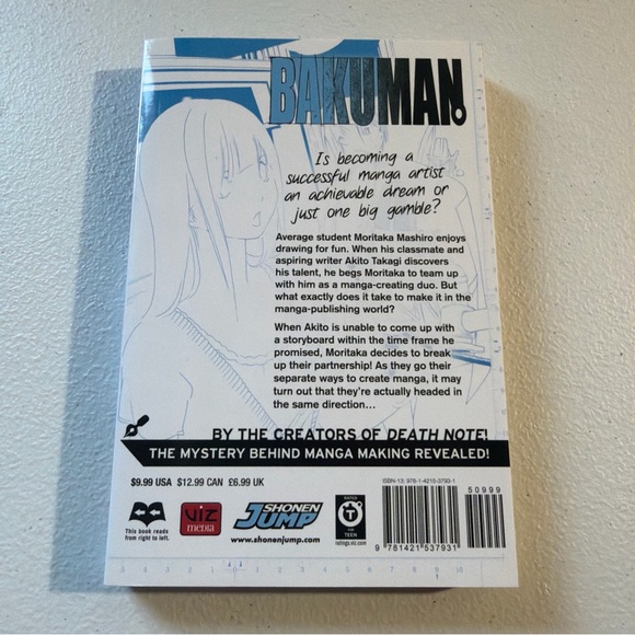 Bakuman Vol. 4 Paperback Manga Novel Tsugumi Ohba - Picture 2 of 5